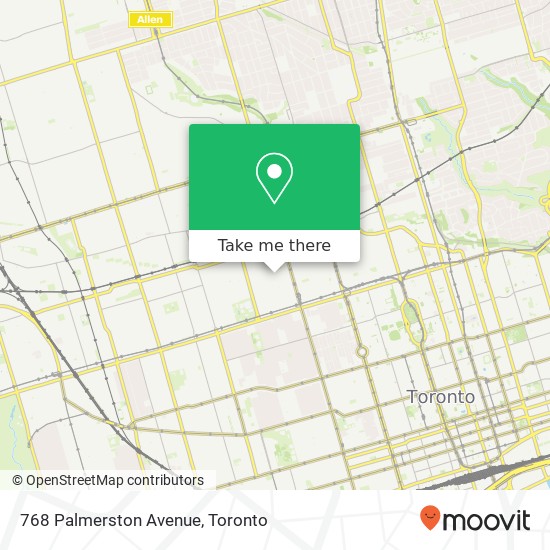 768 Palmerston Avenue map