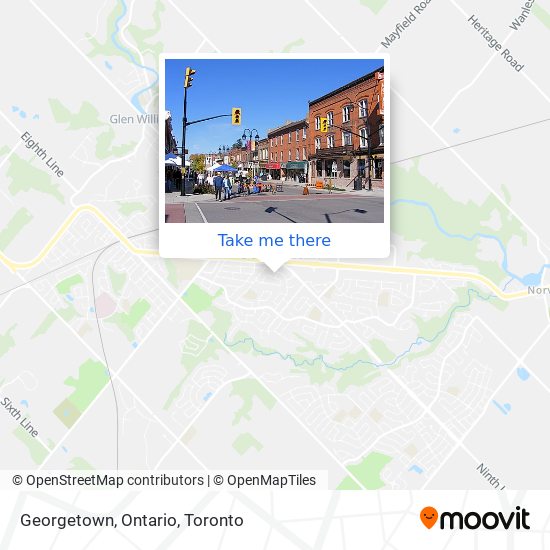 Georgetown, Ontario map