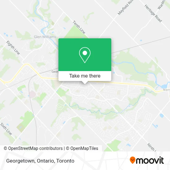 Georgetown, Ontario map