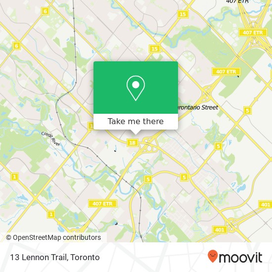 13 Lennon Trail map