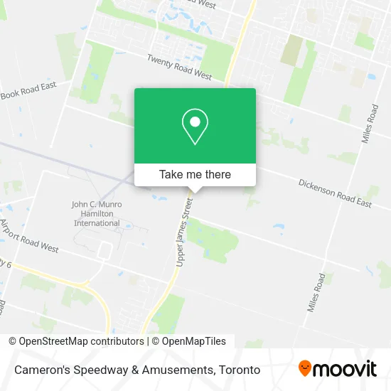 Cameron's Speedway & Amusements map