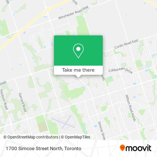 1700 Simcoe Street North map
