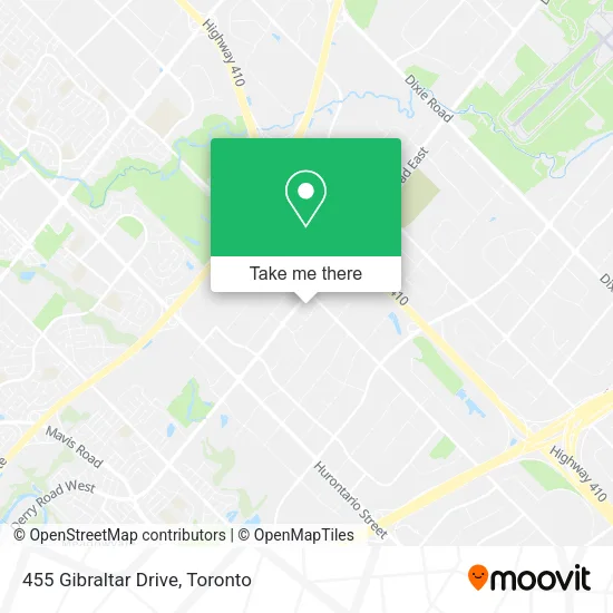 455 Gibraltar Drive map
