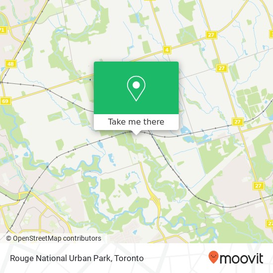 Rouge National Urban Park map