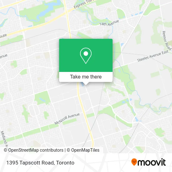 1395 Tapscott Road map