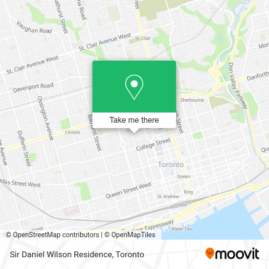 Sir Daniel Wilson Residence map