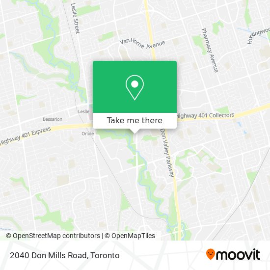 2040 Don Mills Road map