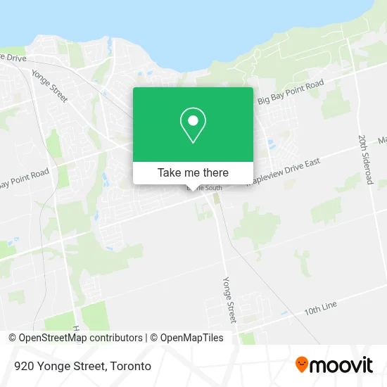 920 Yonge Street map