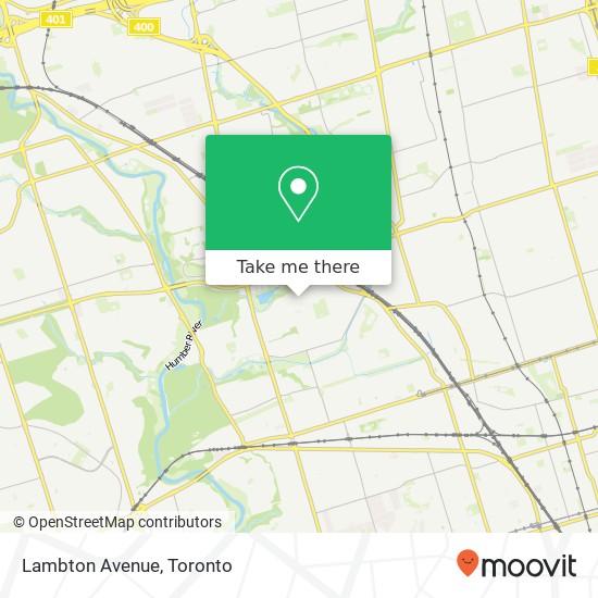 Lambton Avenue map