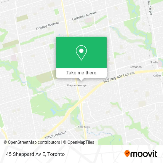 45 Sheppard Av E map