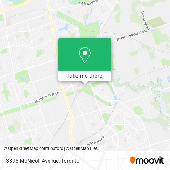 3895 McNicoll Avenue map