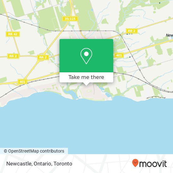 Newcastle, Ontario map