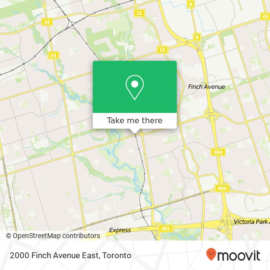 2000 Finch Avenue East map