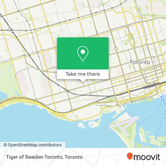 Tiger of Sweden Toronto map