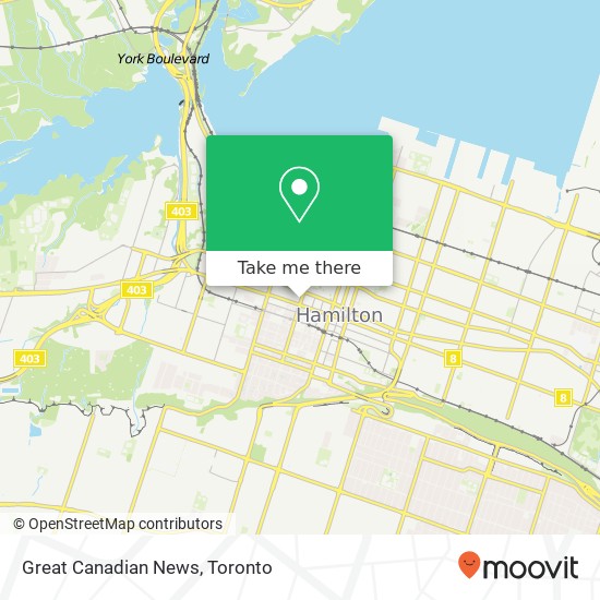 Great Canadian News map