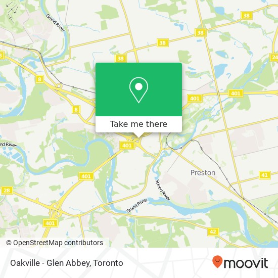 Oakville - Glen Abbey map