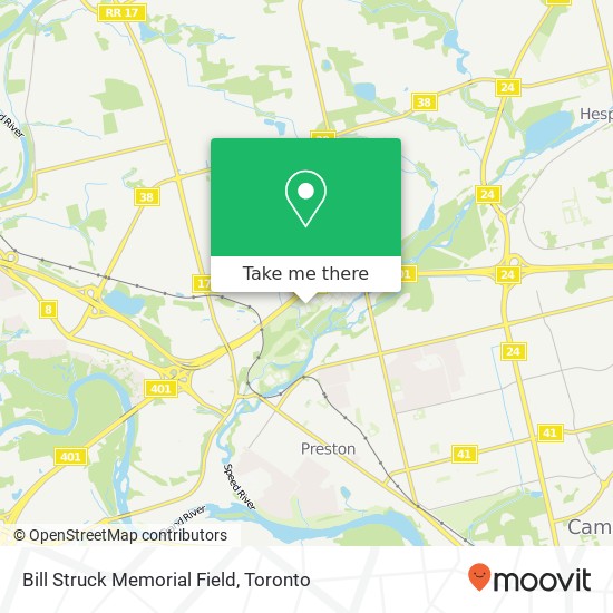 Bill Struck Memorial Field map