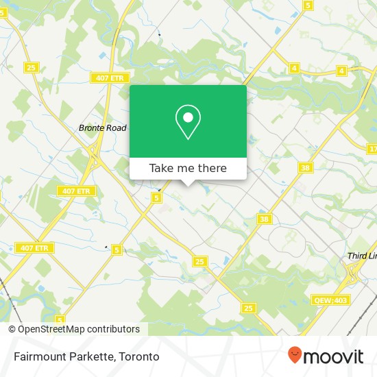 Fairmount Parkette map