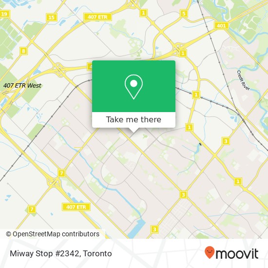 Miway Stop #2342 map