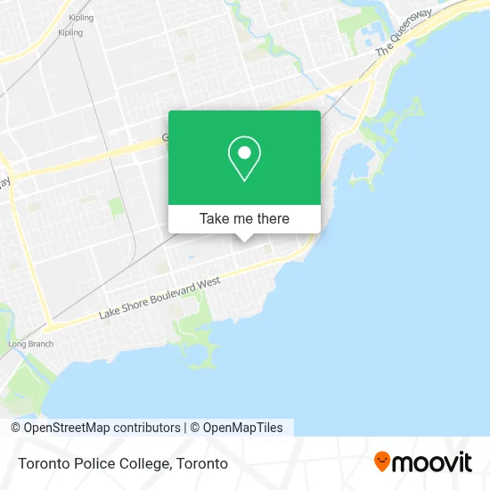 Toronto Police College map