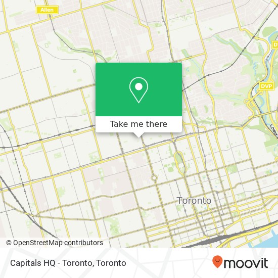 Capitals HQ - Toronto map