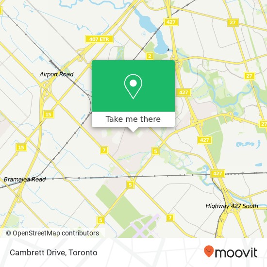 Cambrett Drive map