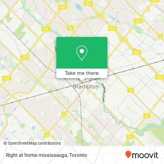 Right at home mississauga map