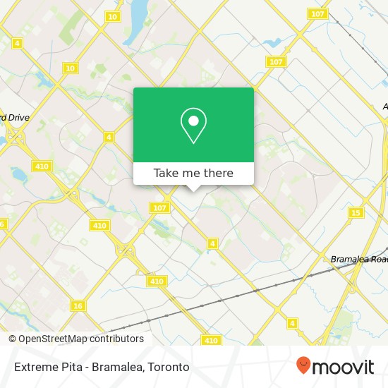 Extreme Pita - Bramalea map