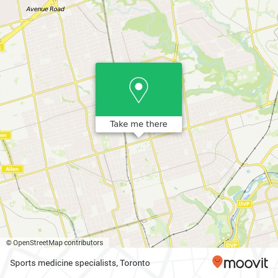 Sports medicine specialists map