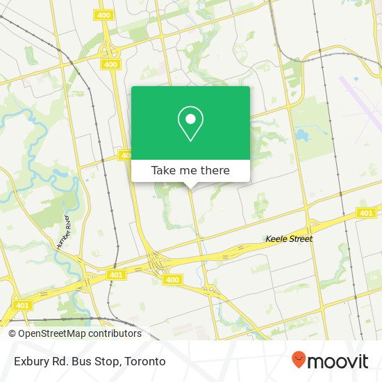 Exbury Rd. Bus Stop map