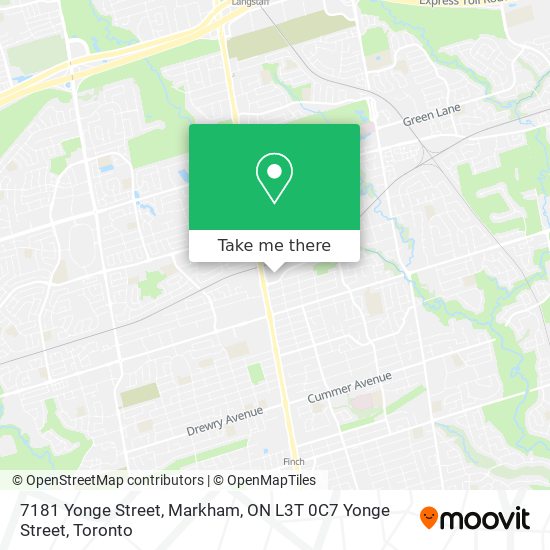 7181 Yonge Street, Markham, ON L3T 0C7 Yonge Street plan