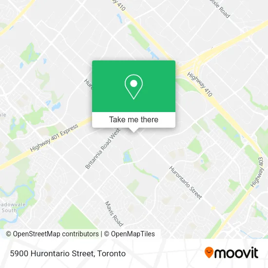 5900 Hurontario Street map