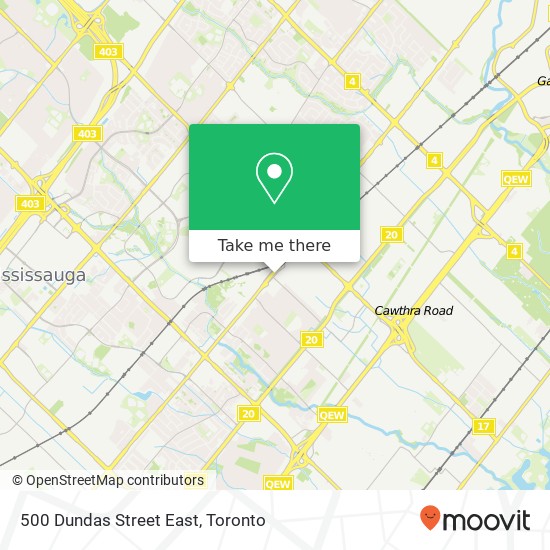 500 Dundas Street East map