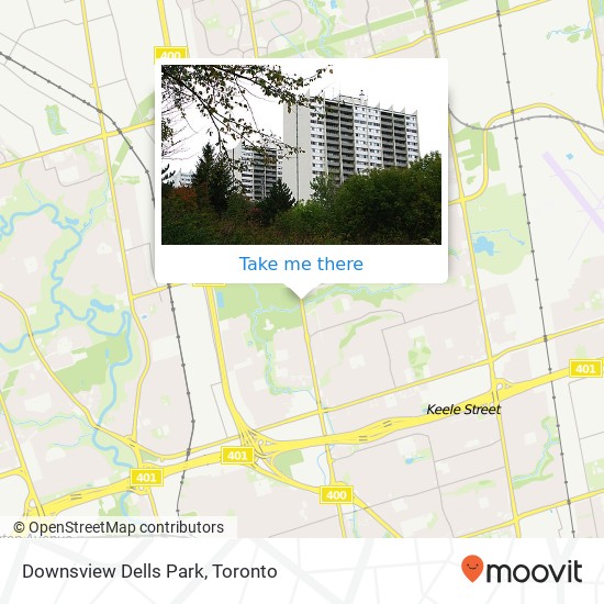 Downsview Dells Park map