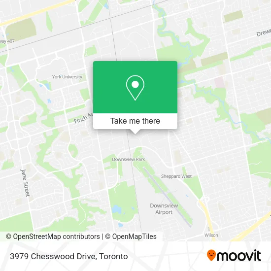 3979 Chesswood Drive map
