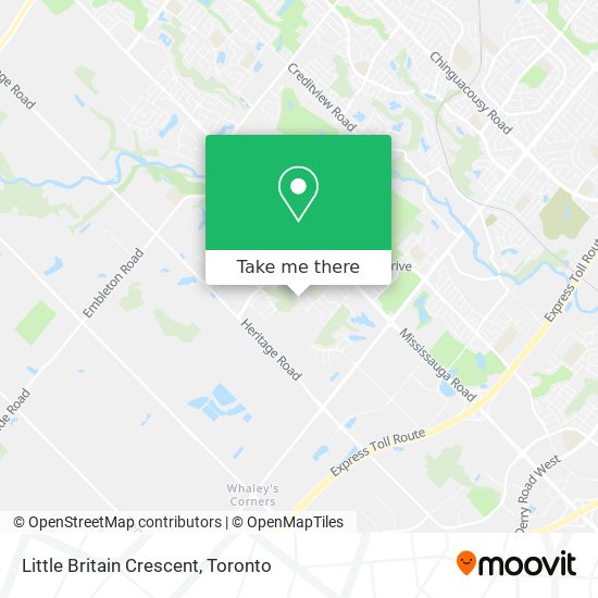 Little Britain Crescent map