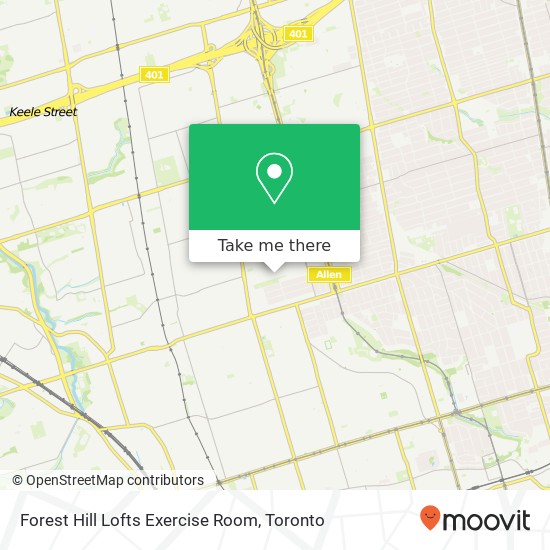 Forest Hill Lofts Exercise Room map