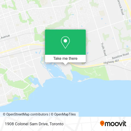 1908 Colonel Sam Drive map