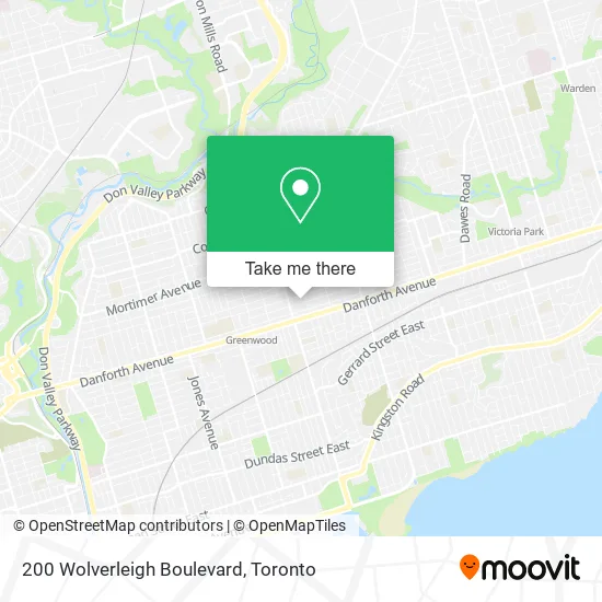 200 Wolverleigh Boulevard map