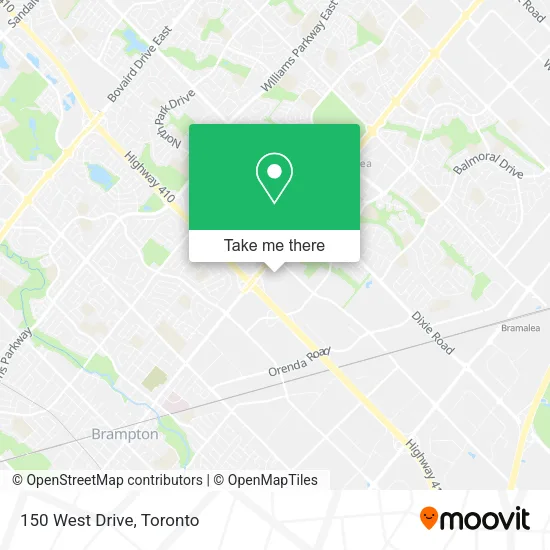 150 West Drive map