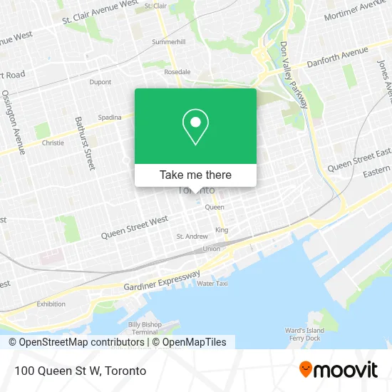 100 Queen St W map