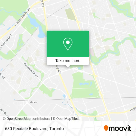 680 Rexdale Boulevard map