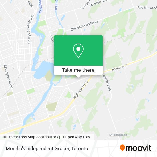 Morello's Independent Grocer plan