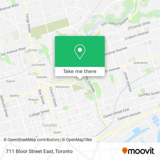 711 Bloor Street East map