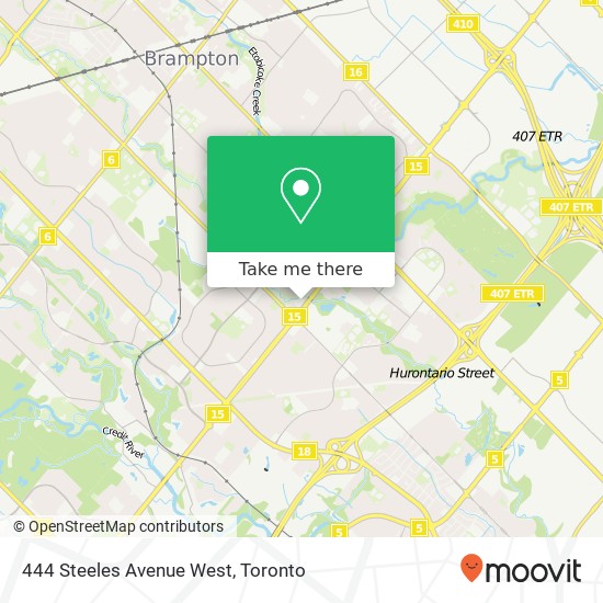 444 Steeles Avenue West map