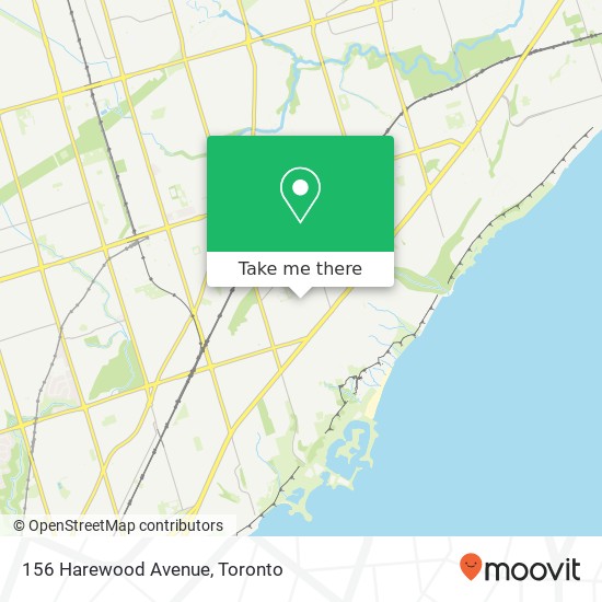 156 Harewood Avenue map