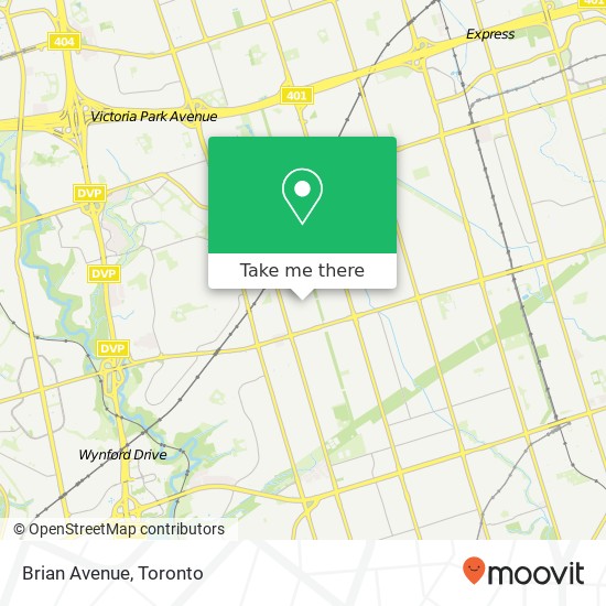 Brian Avenue map