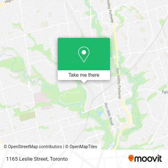1165 Leslie Street map