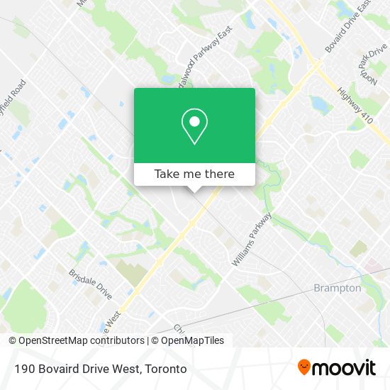 190 Bovaird Drive West map