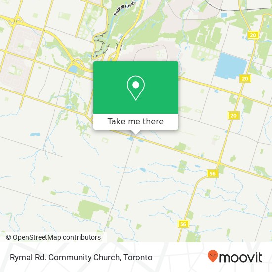 Rymal Rd. Community Church map